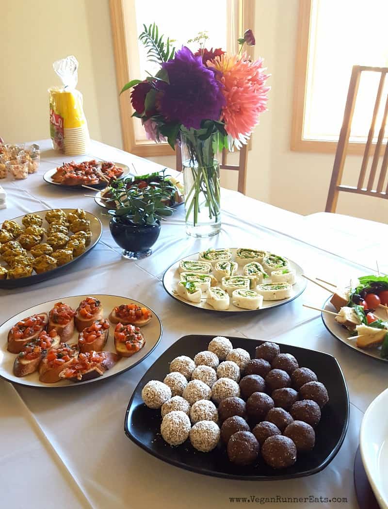 Vegan baby shower party | vegan party food | vegan party menu