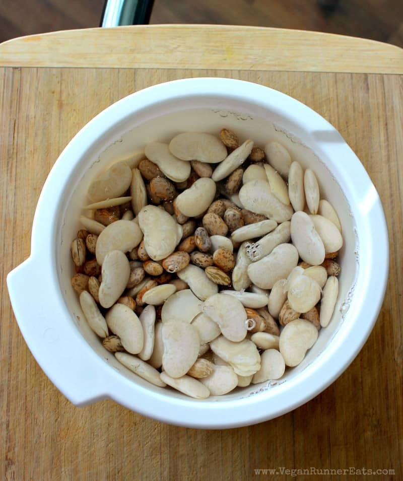 How to cook dried beans after pre-soaking