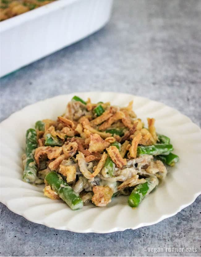 Dairy Free Green Bean Casserole Recipe [Vegan, Gluten Free]