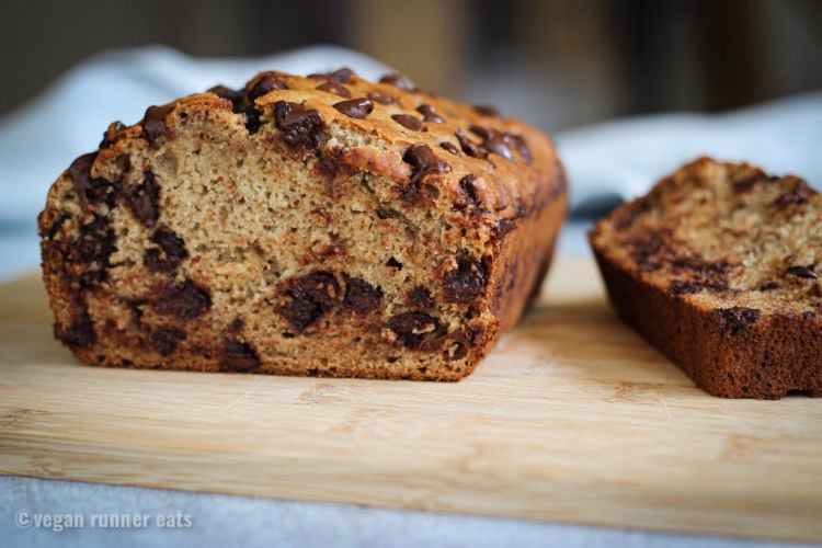 Chocolate-chip-banana-bread-vegan-oil-free-recipe